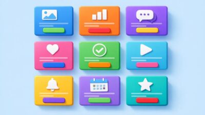Card Based Design Patterns Enhancing Modern Web Interfaces