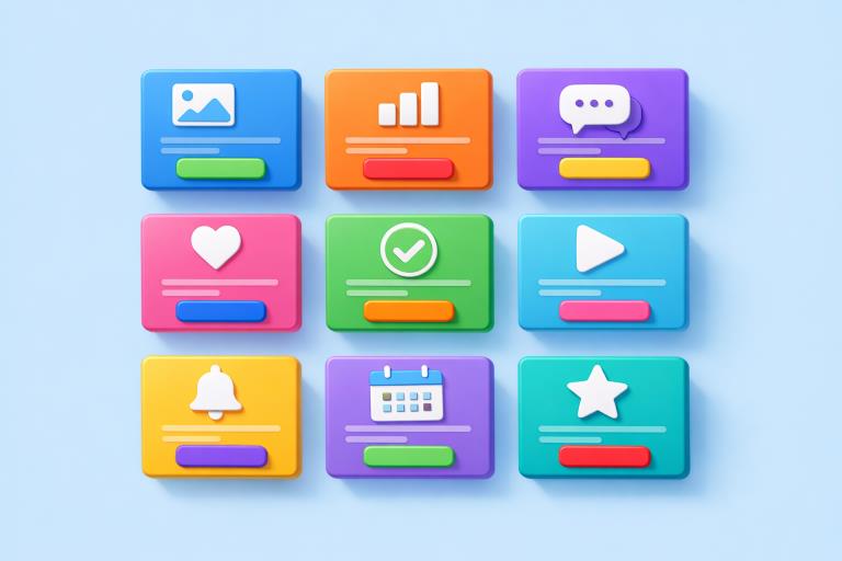 Card Based Design Patterns Enhancing Modern Web Interfaces
