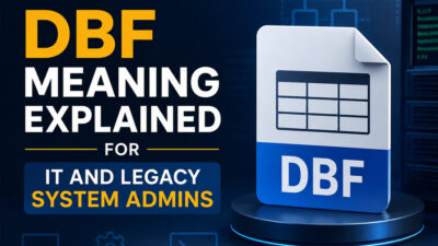 DBF Meaning Explained For IT And Legacy System Admins