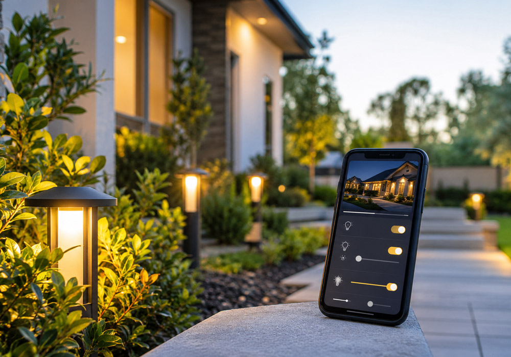 How Smart Outdoor Lighting App Control Makes Exterior Lighting Easier to Manage